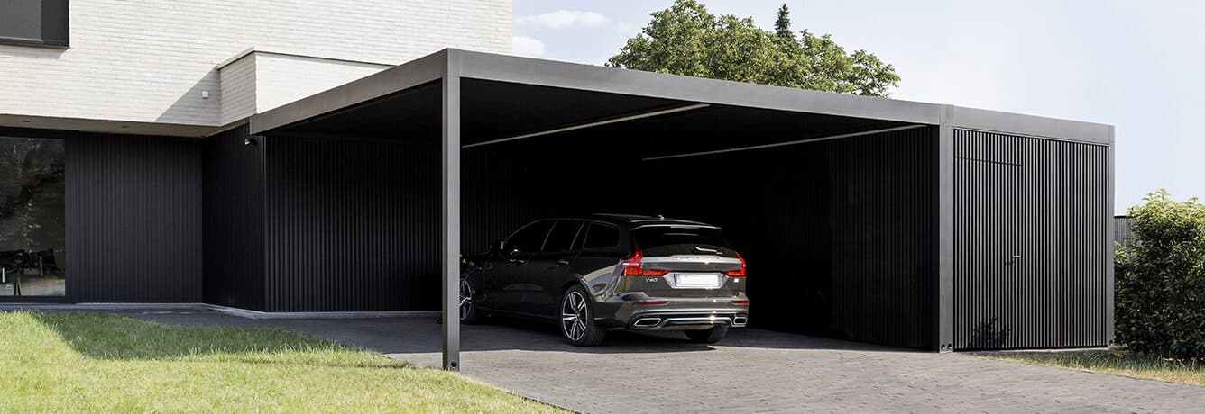 Carport with storage